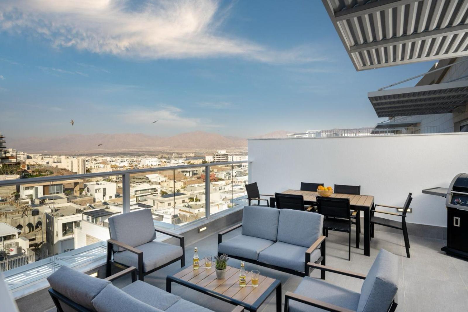 Апартаменты Mountain And Sea View - Penthouse With Private Pool Эйлат Экстерьер фото